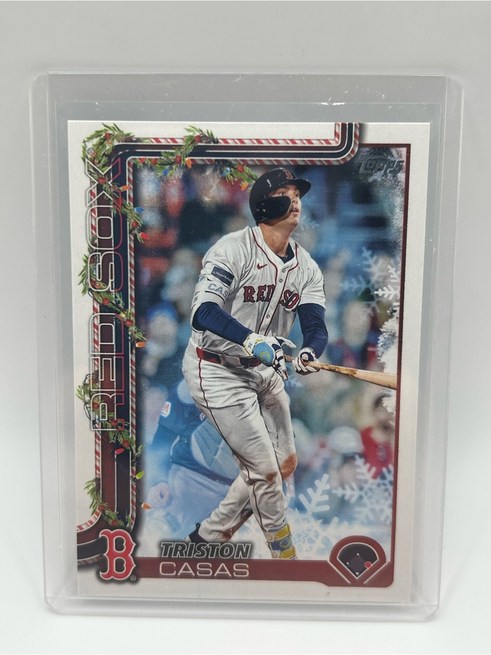 Topps Boston Red Sox Triston Casas Holiday Baseball Card - H49 ⚾️